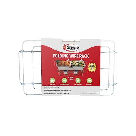 Sterno Sterno Silver Wire Chafing Dish Rack 1.50 in. H X 12.13 in. W X 22.75 in. L 1 pk 70144